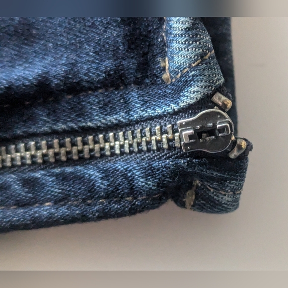 Designer PAIGE Dark Wash Verdugo Ankle Skinny Jeans W/Zippered Side Ankles Sz 28 - Picture 11 of 16